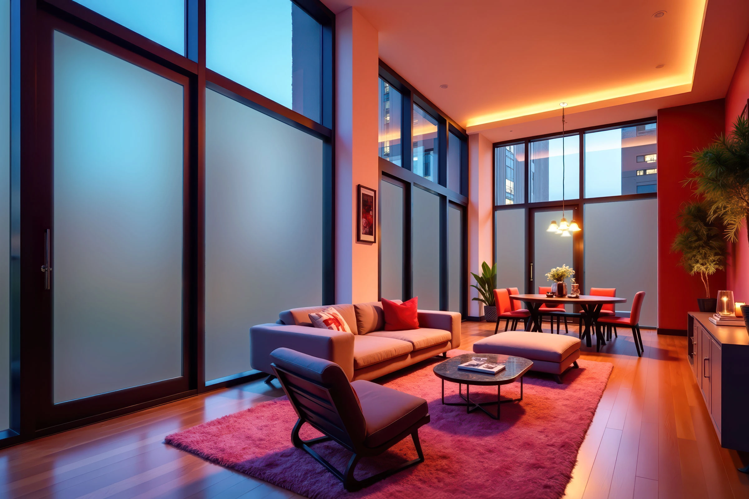Frameless Glass Partition